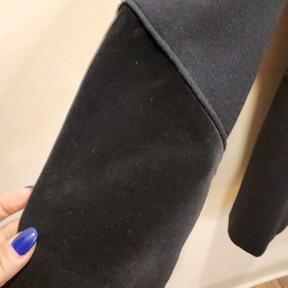 Item...  women's black long 100% worsted wool glamorous blazer jacket size 2 - Picture 7 of 14